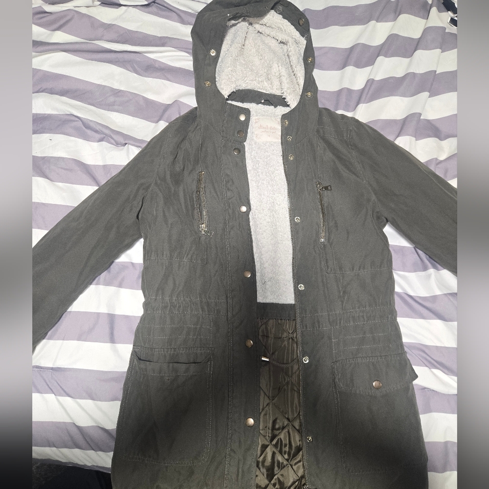 Altar'd State Gray Hooded Jacket